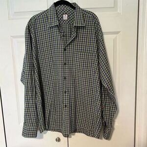 Fredrick Martin Men's XL Plaid Button-Down Dress Shirt Long Sleeve Multicolor